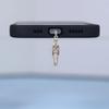 1 Stück Totenkopf-förmiger Handy-Staubschutzstecker, geeignet für iPhone/Typ-C, ausgefallenes Geschenk für Ladeanschluss