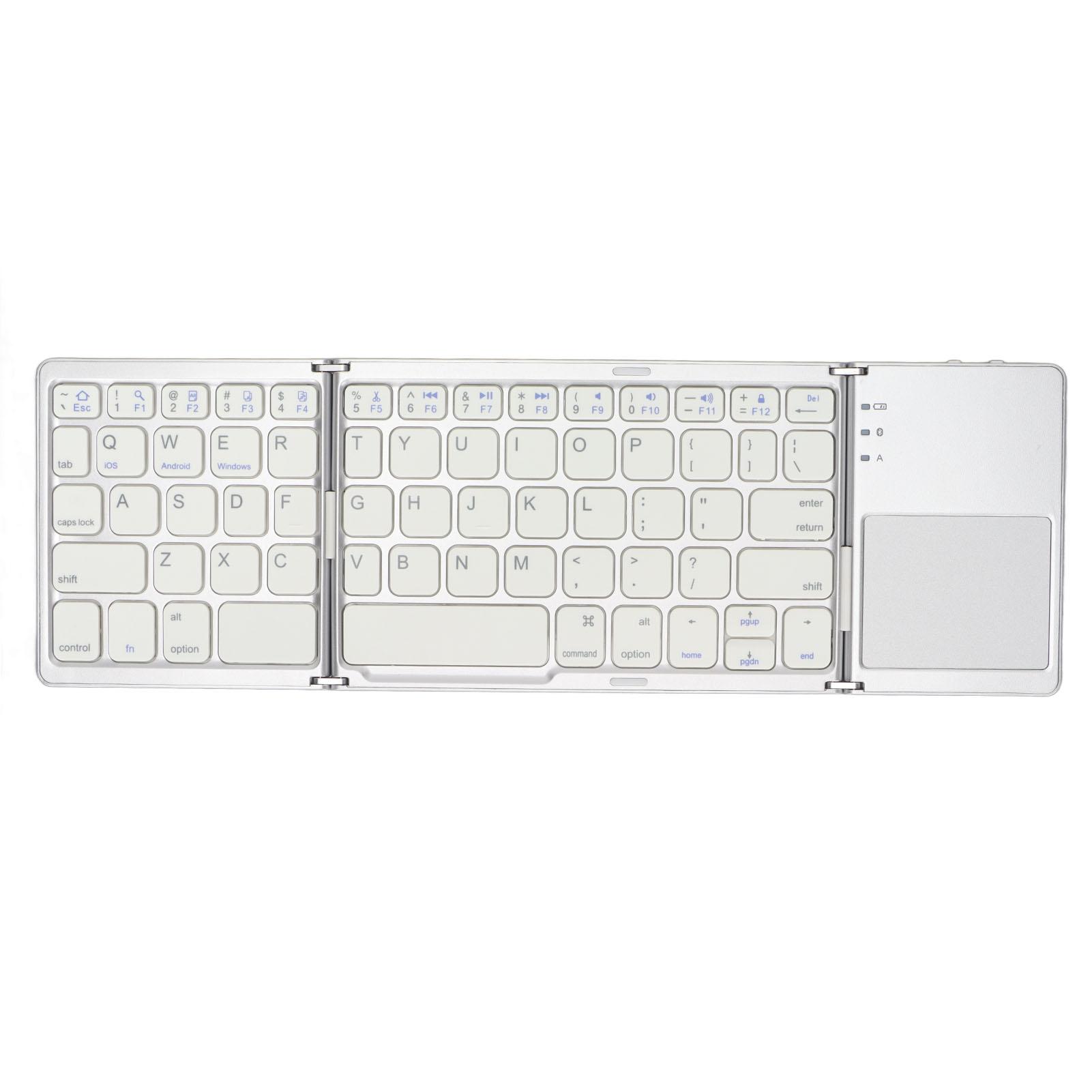 

Portable Keyboard Lock Screen Function High Security Three Folds Design Size Keyboard for Travelling