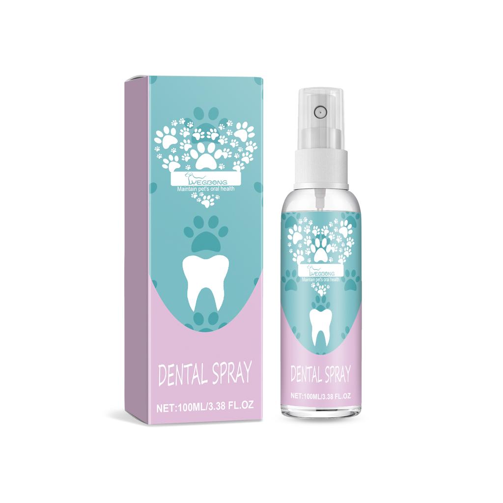 Spray Dental para Pets Spray de Higiene Oral e Limpeza de Dentes para Pets para Remover Manchas e Amarelamento