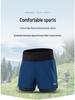 Men's Quick-Dry Breathable Outdoor Running Shorts with Multifunctional Pockets, Loose Fit, Anti-Exposure Design
