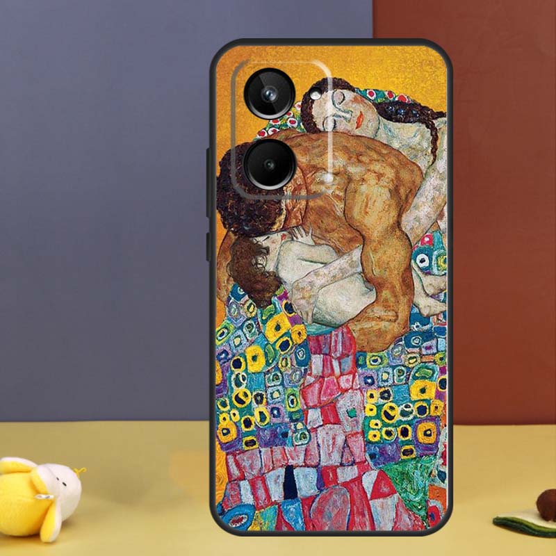 The Kiss Gustav Klimt Painting For Realme GT7 Pro GT6 C61 C67 C63 C71 C55 C51 C65 C53 C75 10 11 12 13 14 15 Pro Plus Case