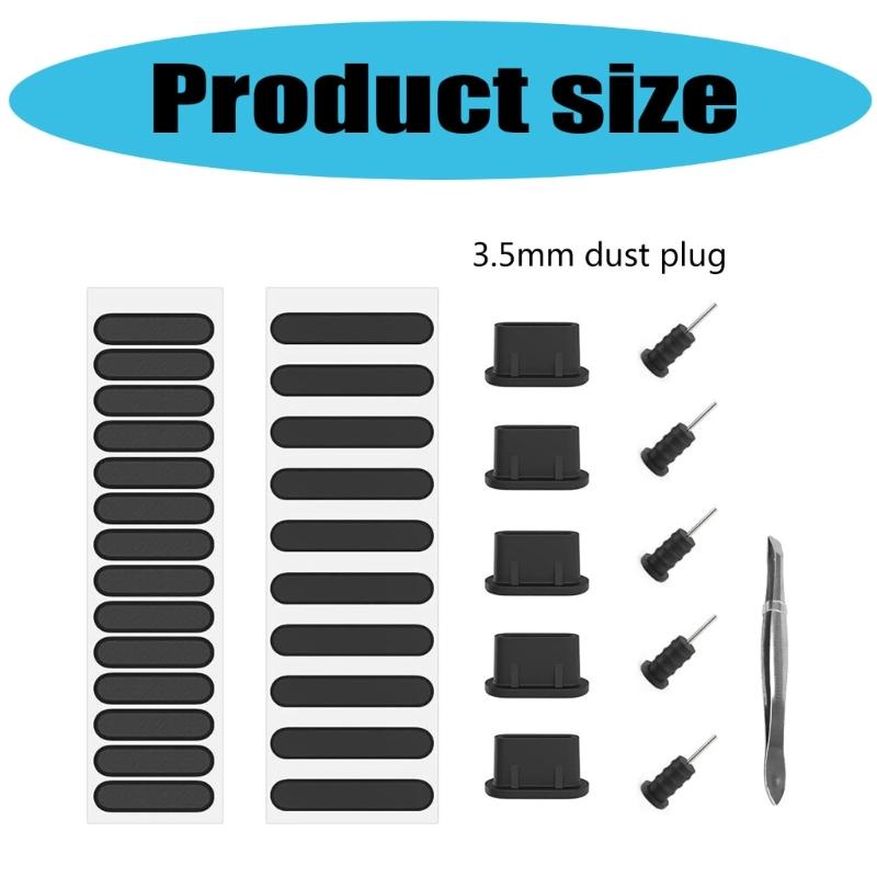 Speaker Dustproof Stickers Included Dust Plug Tweezer for Phone 16 15 14 Speaker Anti Dust Adhesive Cover