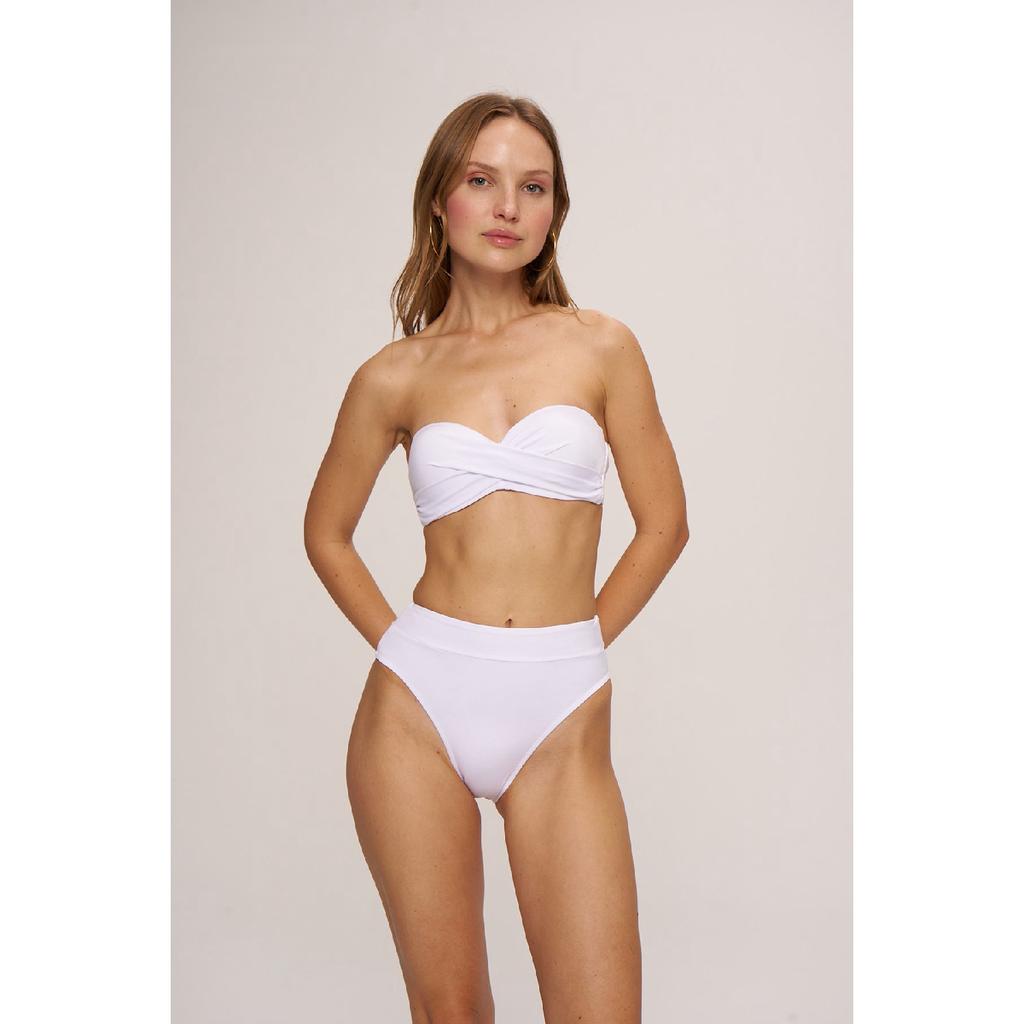 Errötendes, trägerloses, gepolstertes Bikinioberteil