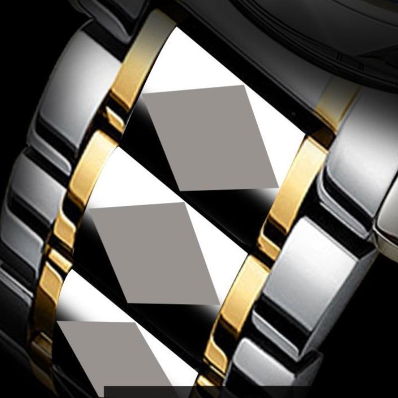 New Luxury Quality Men's Watch Quartz Non-mechanical Waterproof Luminous Fashion Upscale Watch Calendar Steel Strap Triple Display Watch Watch Watch