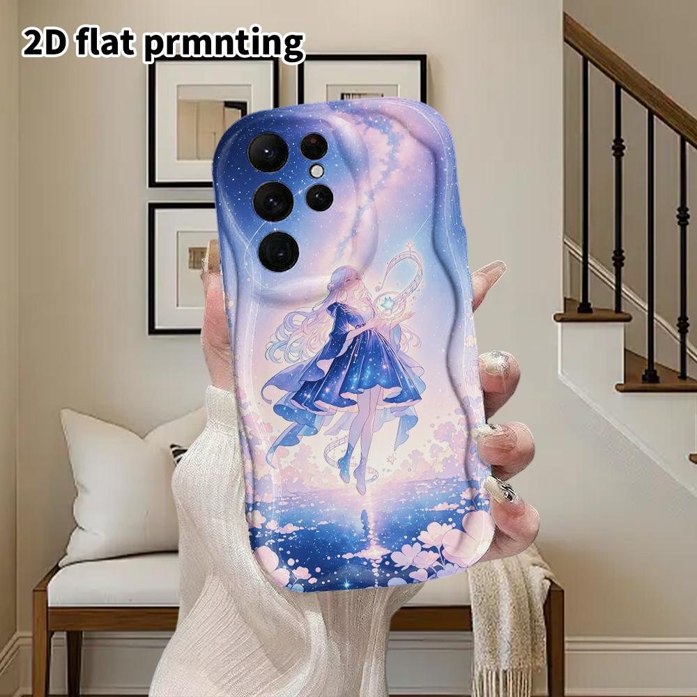 Phone Case: 2D Flat Samsung Galaxy A34 A35 M05 M06 S20 S22 S21 FE Plus 5G Protective Case, Couple Style, Music Girl, Christmas and Halloween Gifts