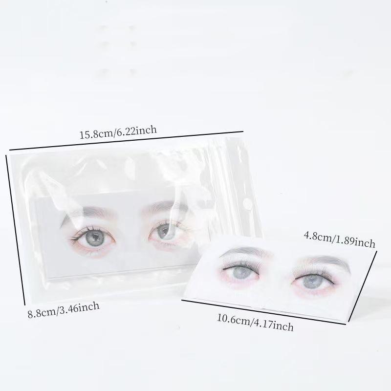 10Pcs False Eyelash Cards Beginner Lash Map Chart Wispy Lashes Reusable Makeup Training Eyelash Extensions Tool Simulated Eye
