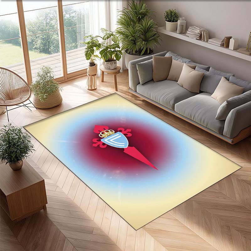 Celta Vigo FC Soccer Football Pattern Soft Area Rug Non Slip Indoor Floor Carpet Sports Decor Mat for Bedroom