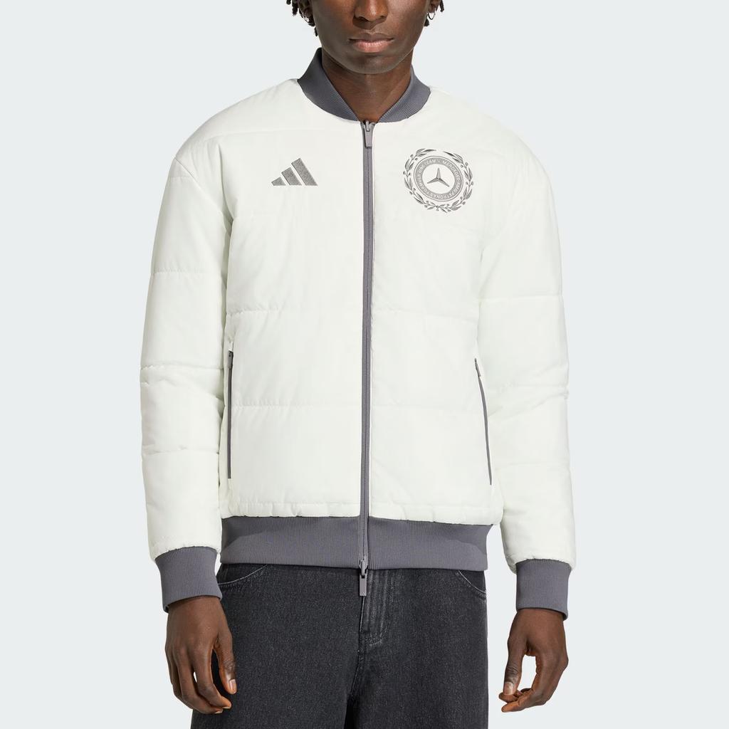 Adidas Mercedes - Amg Formula 1 Team Silver Series Reversible Warm Cotton Jacket Men Jacket KR3572