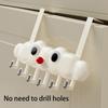 Cloud Hooks for Wall Cartoon Behind The Door Coat Hooks Space Saving Hooks Funny Towel Hook for Bedrooms Living Rooms Bathrooms