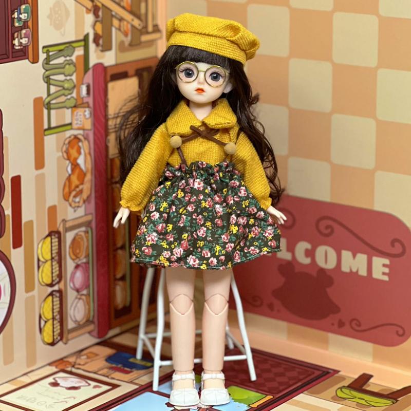 Hochwertige 30cm Puppe Puppe Kleine Prinzessin Mädchen Begleiter Spielzeug Puppe Multi-joint Bewegliches Geschenk