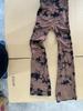 Women's High Waist Tie-Dye Yoga Flare Pants - Elastic, Hip-Lifting, Waist Shaping Fitness Wear