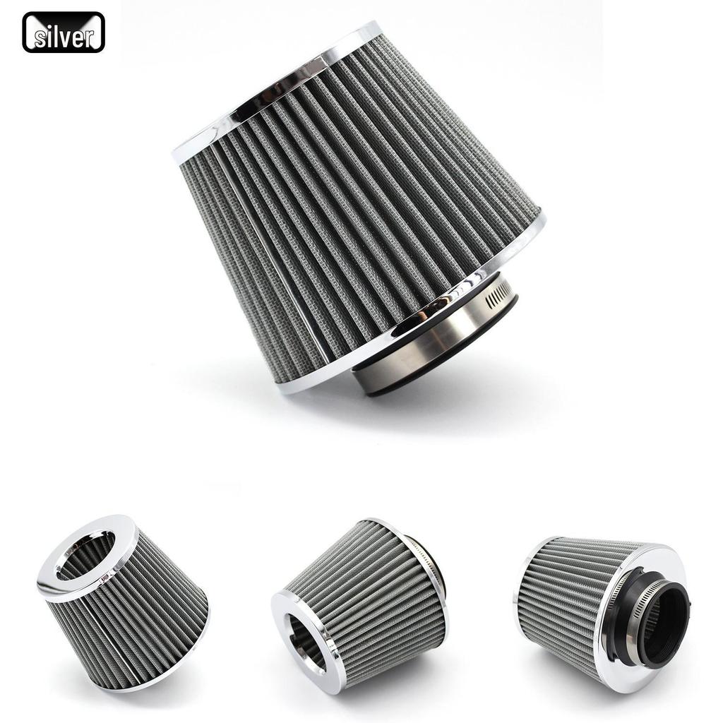 Universal 76MM Aluminum Intake Pipe & Air Filter Kit - Mushroom Head Design