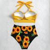Plus size floral slimming swimsuit set xxxl style and comfort Plus size floral slimming swimsuit set L high waist briefs
