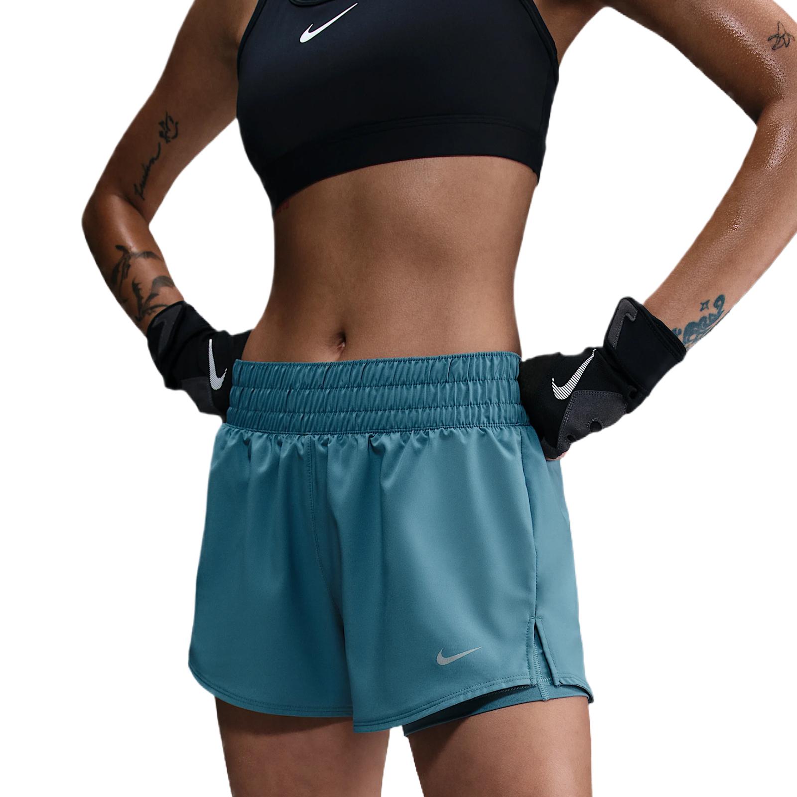 

Nike Dri-Fit Стильные Удобные Мягкие Повседневные Шорты Женские шорты Дымчато-голубые DX6013006 S