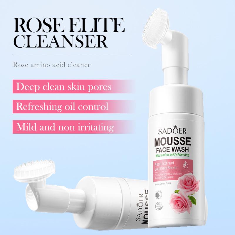 SADOER VC Amino Acid Cleansing Mousse - English Label Facial Cleanser