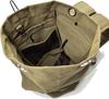 [Nexxxly] Nexley Large Opening Backpack, Simple Military Style, Outdoor, High Capacity, Travel, Hiking, Fits Full Face Helmet (Black)