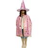 Pentagramm Halloween Umhang & Hut Set für Kinder und Erwachsene - Maskenball Kostüm und Cosplay Requisite