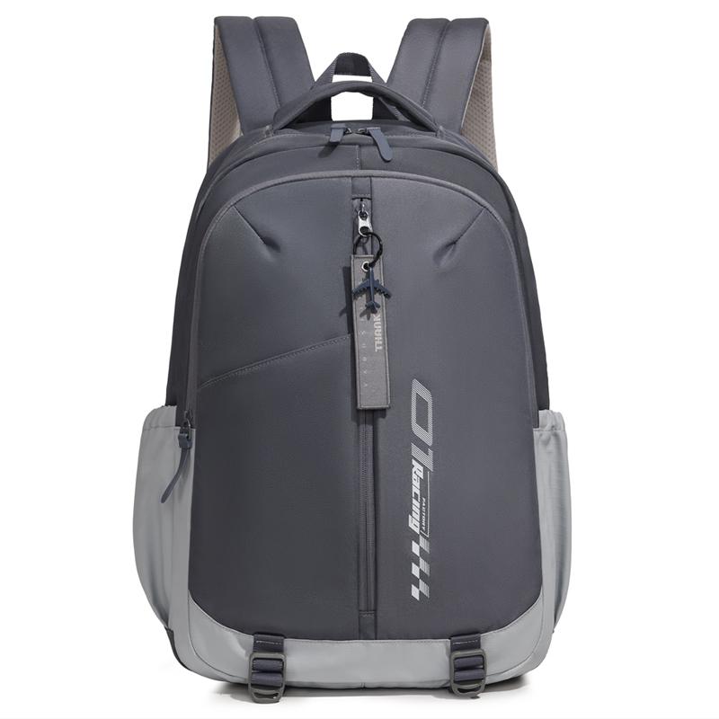 Lightweight Men's Color Block Backpack Large Capacity Student Schoolbag Computer Backpack