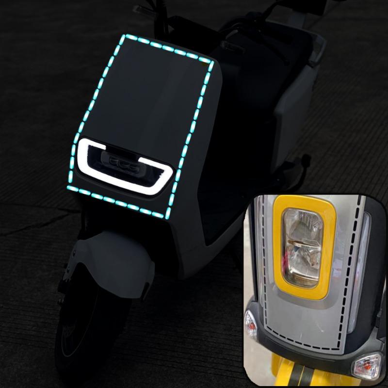 Naklejki odblaskowe na samochód DIY Motocykle Rower Nadwozie Koło Linia przerywana Odblaskowa dekoracyjna taśma Naklejki ostrzegawcze Night Safty