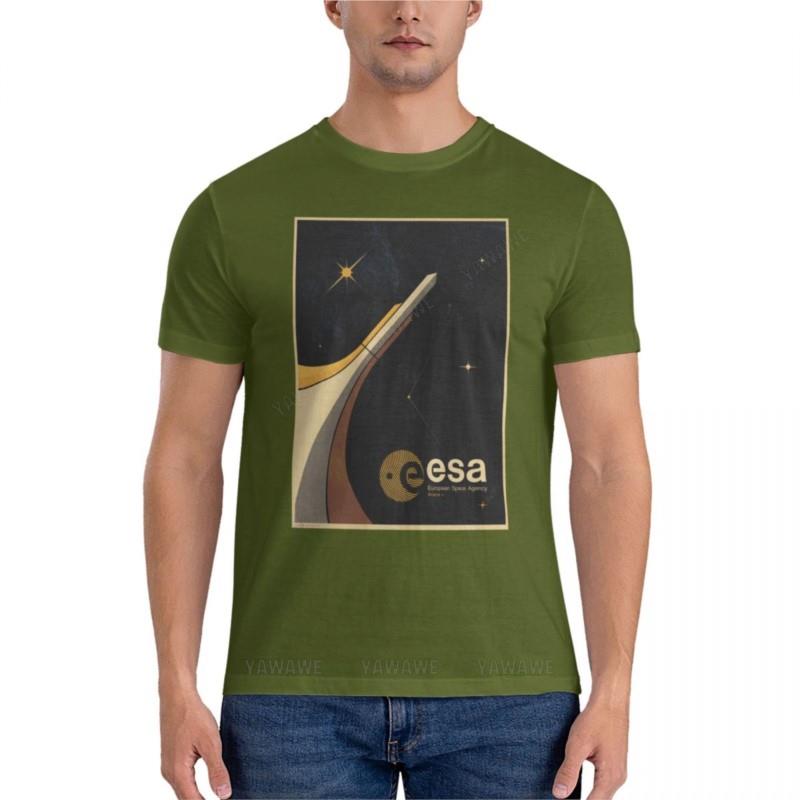 

Європейське космічне агентство ESA Футболка Класична t shirts для чоловіків бавовняна чоловічі футболки повсякденний стильний чоловічий одяг XL