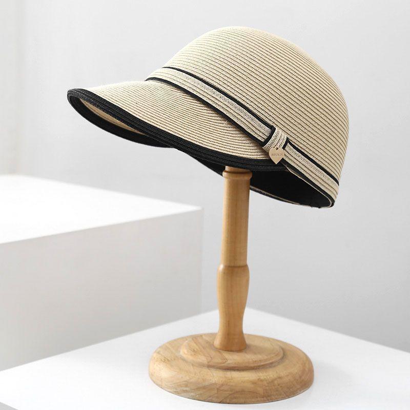 

Солнцезащитный крем и солнцезащитная шляпа для женских летних путешествий на открытом воздухе, дышащая и универсальная пляжная солнцезащитная шляпа с козырьком (54-59cm) бежевый