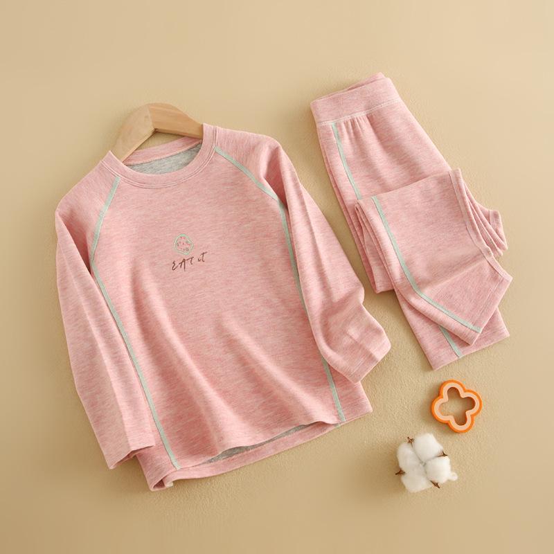 Children s Silk Cashmere Thermal Underwear Set: Warm Pajamas for Boys and Girls 130 (recommended 115-125cm/50-60kg)