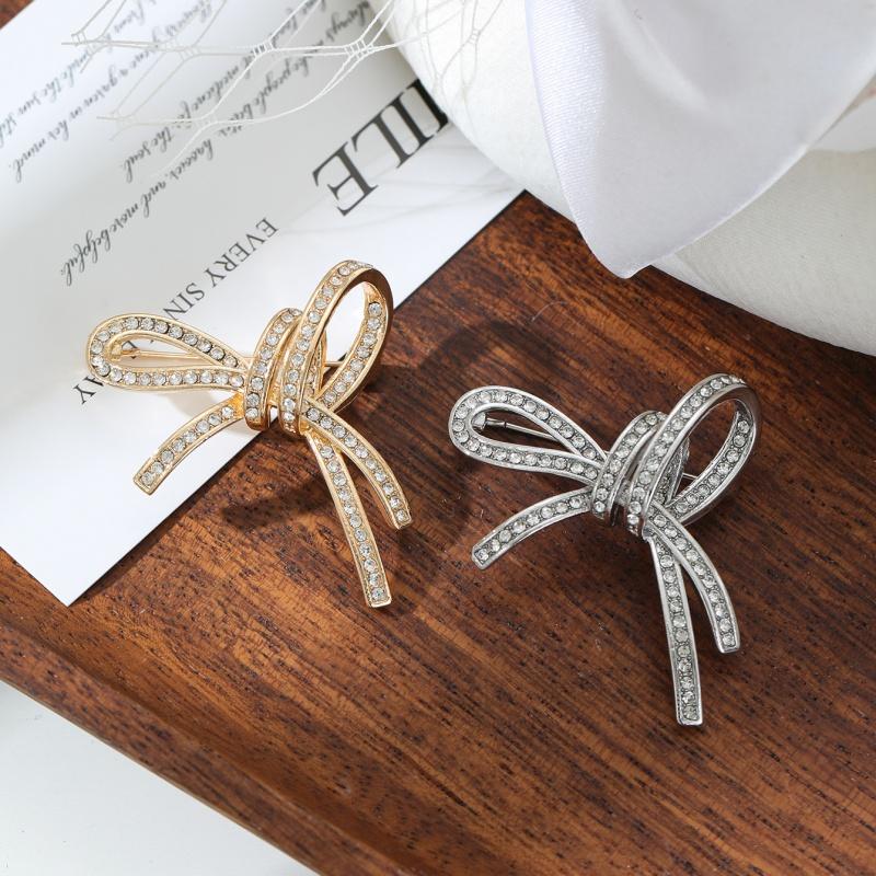 Elegant Bow Brooches For Women Unisex Rope Knot Lapel Pins Office Banquet Party Friend Gifts Jewelry