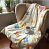 Crayon Golden Star Anime Cartoon Flannel Blanket Soft Warm Throw for Bedroom Sofa Car Kids Holiday Gift