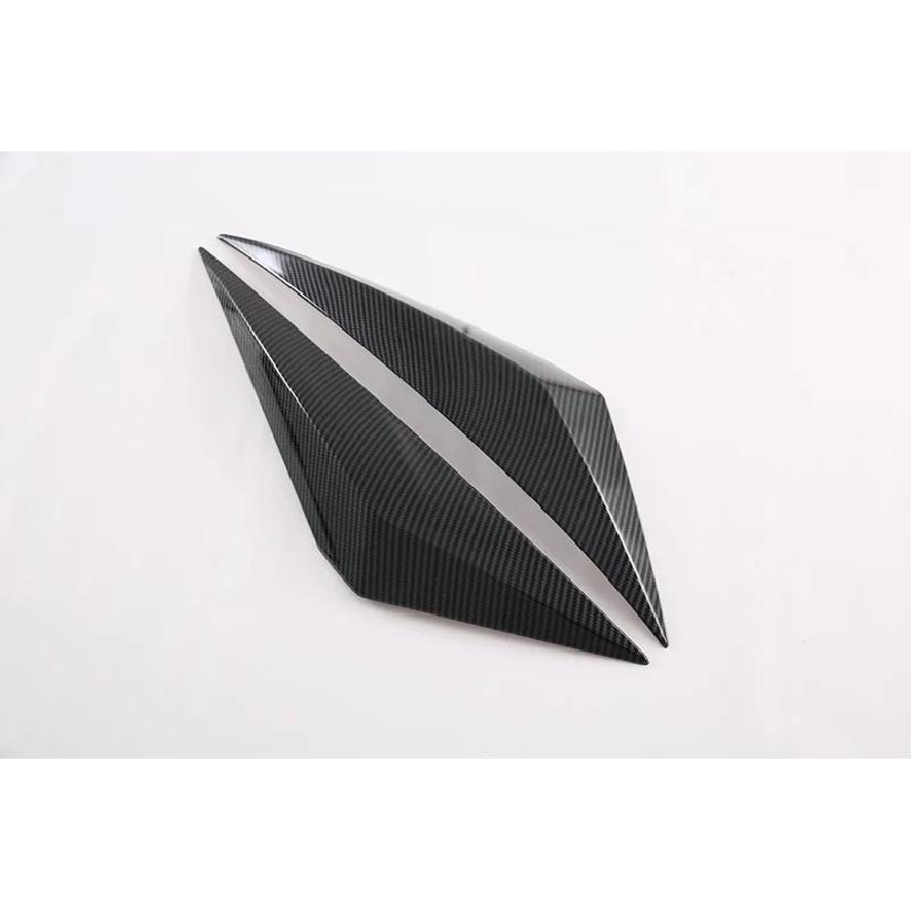 For Nissan Qashqai J12   2024 Car Accessories Piano Black Front Fog Light Trim Bezel Wind Shape