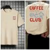 Uomo Club del Caffè Tempo Libero T-shirt Stampa Grafica Quotidiano Pendolare Sportivo Oversize Casual Manica Corta Unseix T-shirt Oversize Top