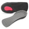 PU Feet Insoles Comfortable Shock Absorbing Arch Supports Inserts for Running Sports Gray