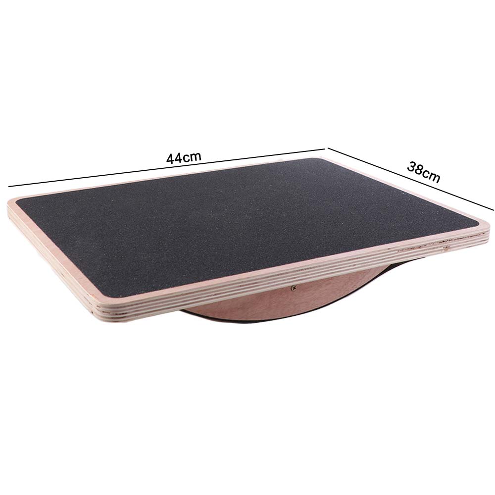 Anti-Slip Balance Training Board Yoga Ballet Multi-function Wooden Core Trainer Wobble Durable Core Strength Trainer Men Women