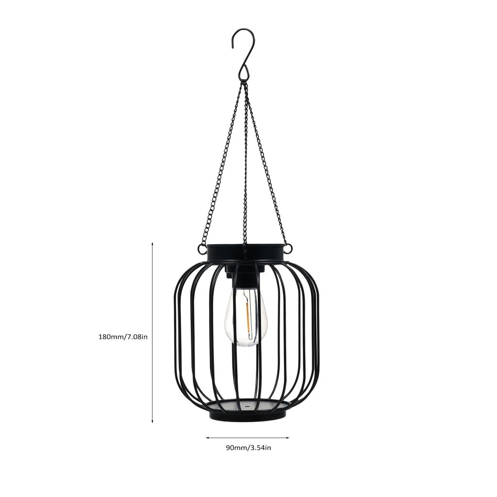 1 Pack Solarleuchten für den Außenbereich Hängende Solarlaterne Metall Solarleuchten Außen Wasserdicht Solar