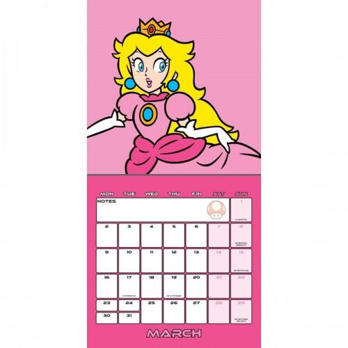Super Mario 2026 Square Wall Calendar