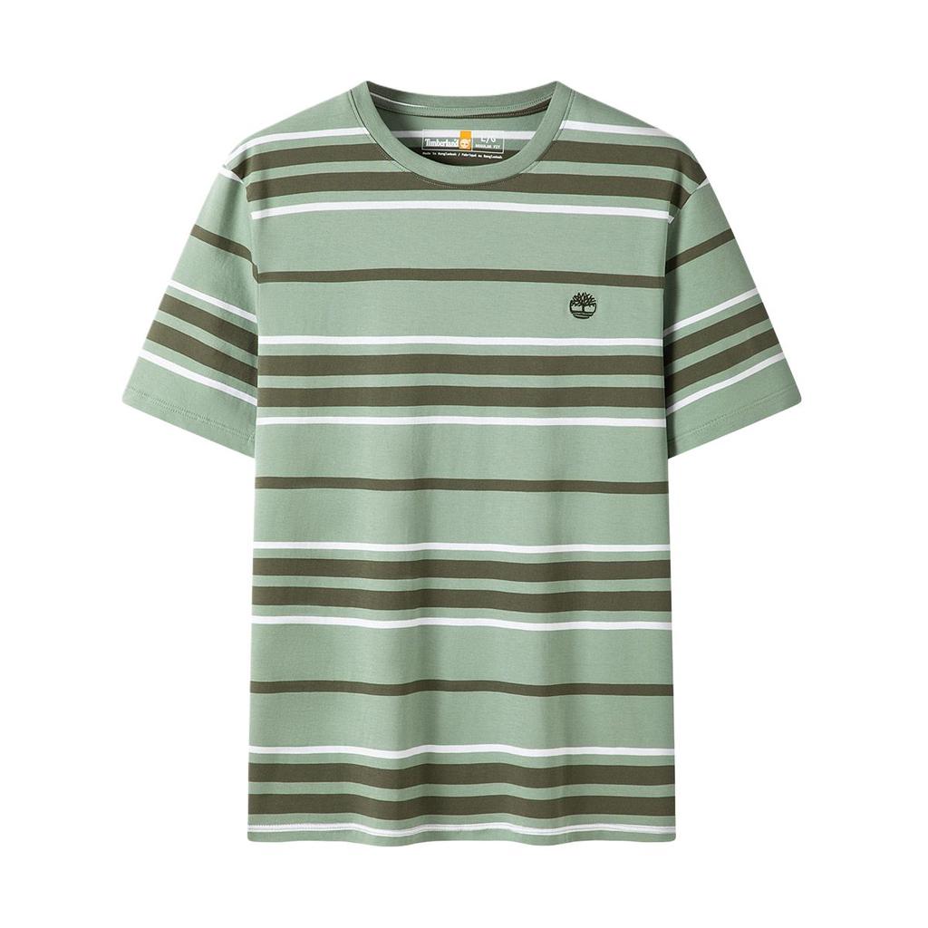 Timberland SS25 Casual Breathable Round Neck Short Sleeve T-Shirt Men Tops Green A6BDV-EOL