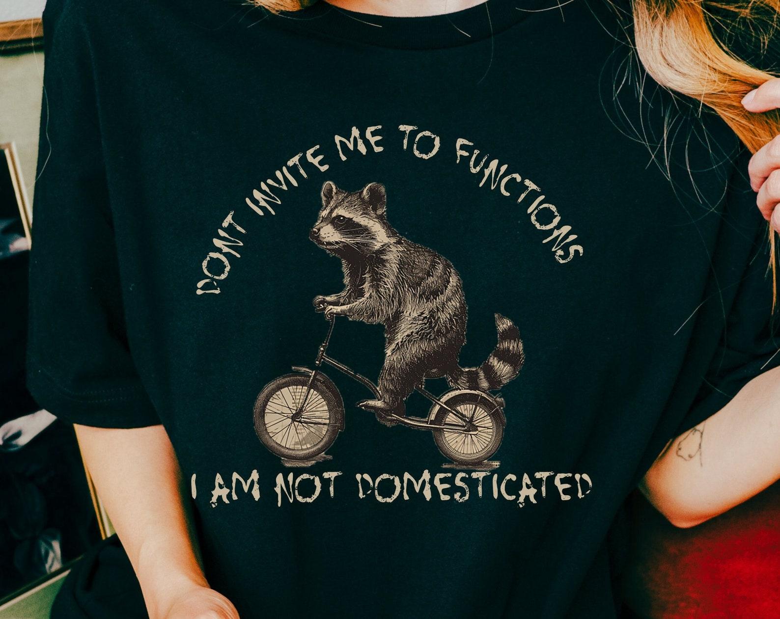 Raccoons Vintage Graphic T-Shirt - Retro Raccoon Feral Tee - Unisex Jersey Short Sleeve S