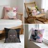 Cushion Cover Washed Linen Soft Breathable Decorative Case for Sofa Home Pillow Cover My DDress Up Darling Anime