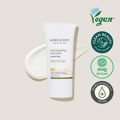 Creme solar calmante vegano Cica FPS 50+ PA++++ 50 ml LOJA AUTÊNTICA