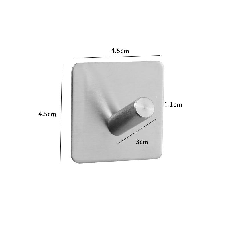 

Клейкий крючок из нержавеющей стали 304 - Прочный, настенный крючок для одежды без сверления
