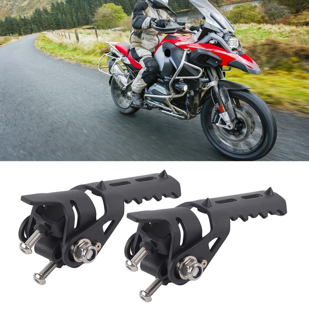 Motorcycle Front Footrest Foot Pegs Parts Accessory for R1200GS 2013 2018 (Black)