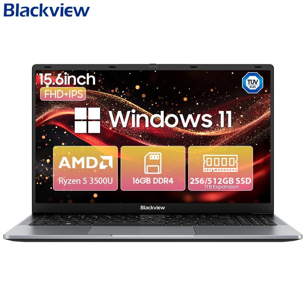 Blackview Portátil Acebook 6 con AMD Ryzen 5 3500U 16 GB de RAM 256/512 GB SSD Gráficos Integrados Windows 11 Home 180°