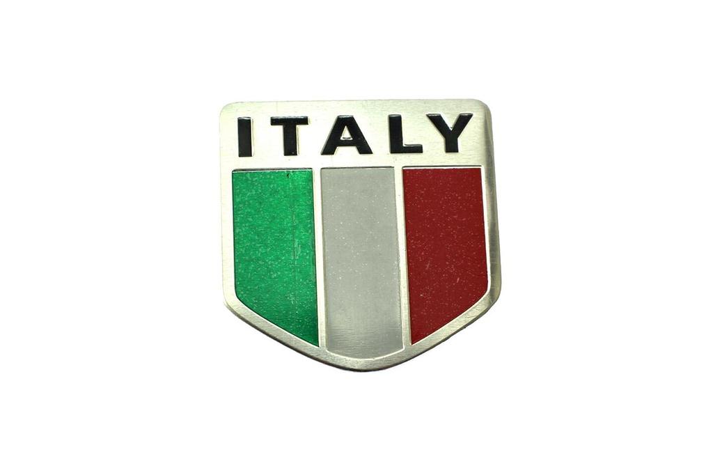 Speed Mao Stylish Italian Emblem Plate Sticker Set of 4