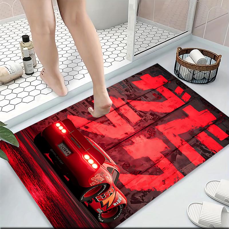 Neon Night Drive Carpet Rug Soft Washable Antislip Home Living Room Sofa Mats Personalized Christmas Rug