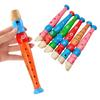 Wooden Cartoon Piccolo Flute Children Clarinet 6-Hole Recorder Toys Musical Instrument Toys Early Music Education Enlightenment