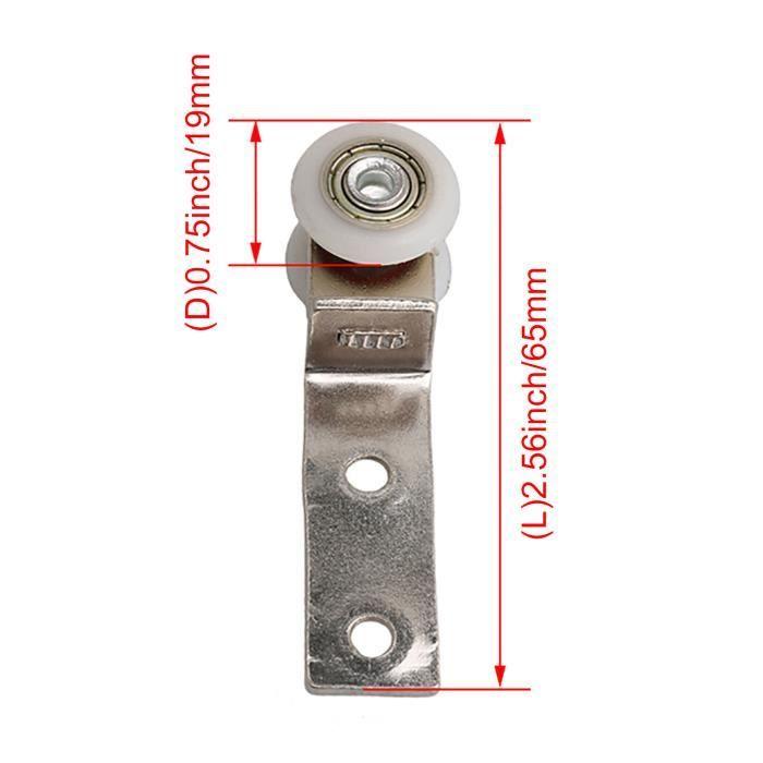 Roulement rond de tuyau de courbure 10pcs avec la roue 2 pour la corde de 3mm / 6mm