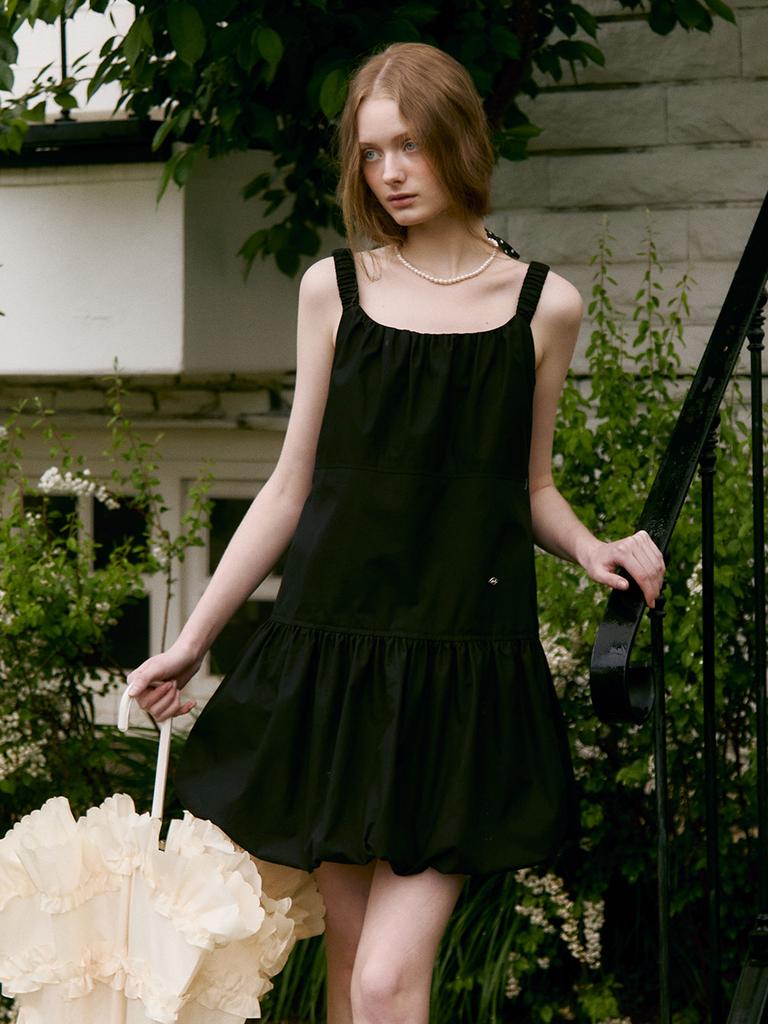 MOAT Balloon Mini Dress (Mout Black)
