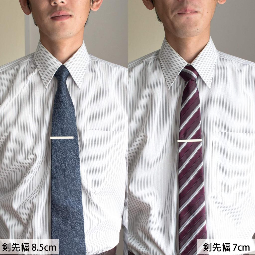 Colored Tie Tie Made In Alligator Funeral [Tabarat] Pin, Clip, Clip, Men's, Japan, Brass, Clip, Business, (Black)