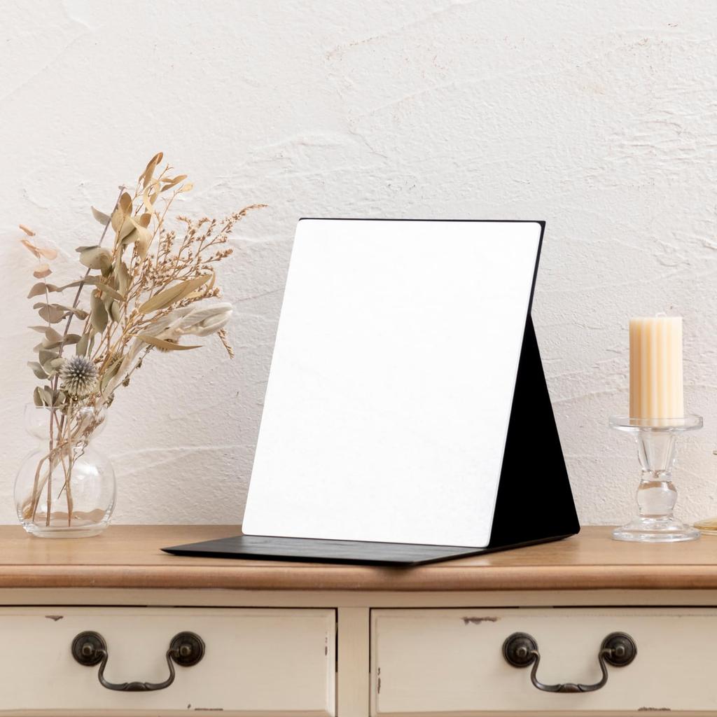 Horiuchi Mirror Industry's "Ikiiki Mirror" - Safe, Secure, and Unbreakable Mirror - Folding Mirror 3L Size - Makeup Mirror - Mother's Day, Respect for