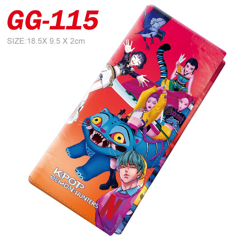 K-POP Demon Hunter Girl Group 3D Stereo Tri-fold Wallet for Students and Fans