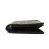 Used 9539 Guccissima Card Holder 779844 CWC1N 4009 7946 Bifold Flap Gusset Compartment with GG Embossing Black Men's